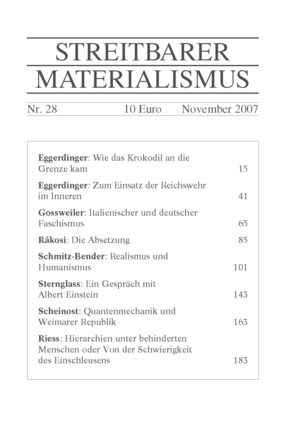 Streitbarer Materialismus Nr. 28