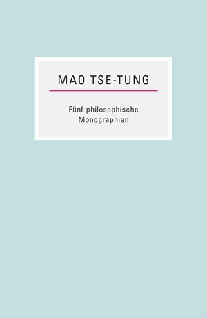 Fünf philosophische Monographien