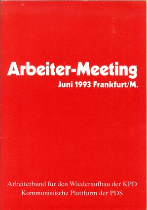 Arbeiter-Meeting