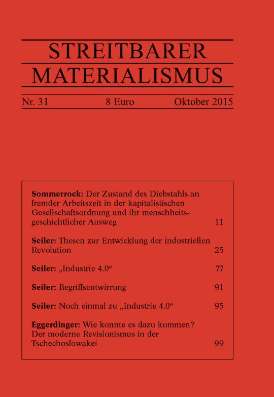 Streitbarer Materialismus Nr. 31