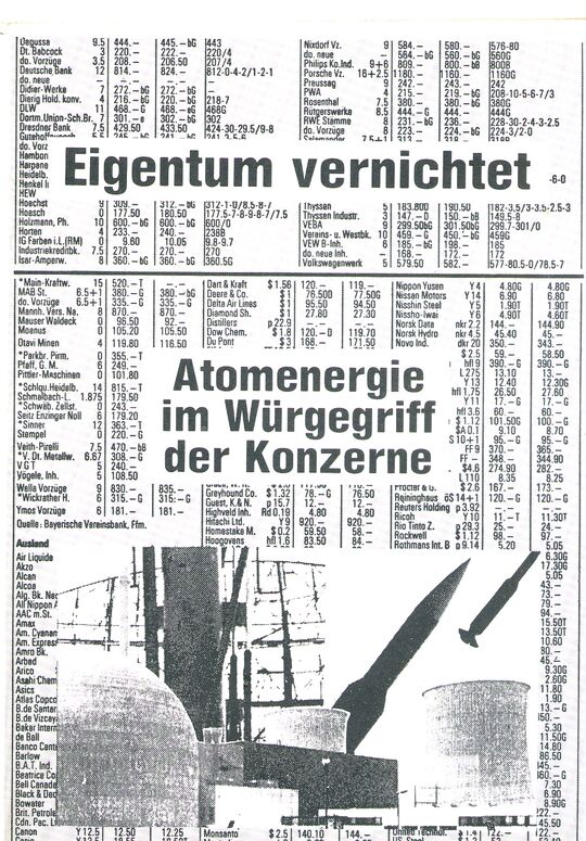 Eigentum vernichtet - Atomenergie im Würgegriff der Konzerne
