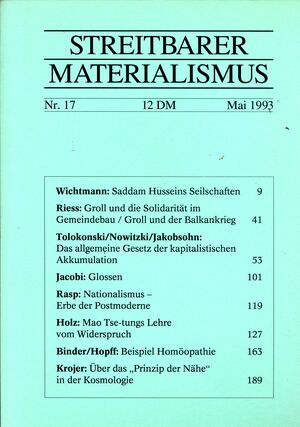 Streitbarer Materialismus Nr. 17