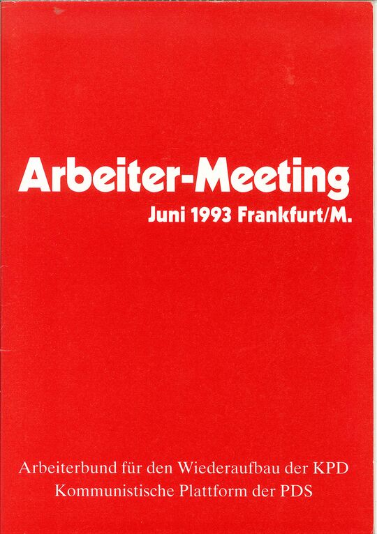 Arbeiter-Meeting