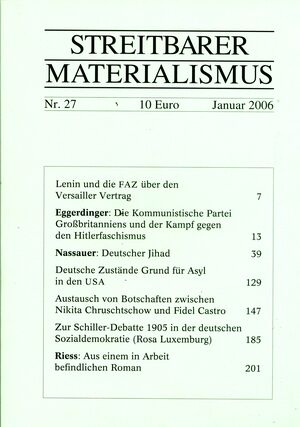 Streitbarer Materialismus Nr. 27