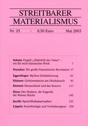 Streitbarer Materialismus Nr. 25
