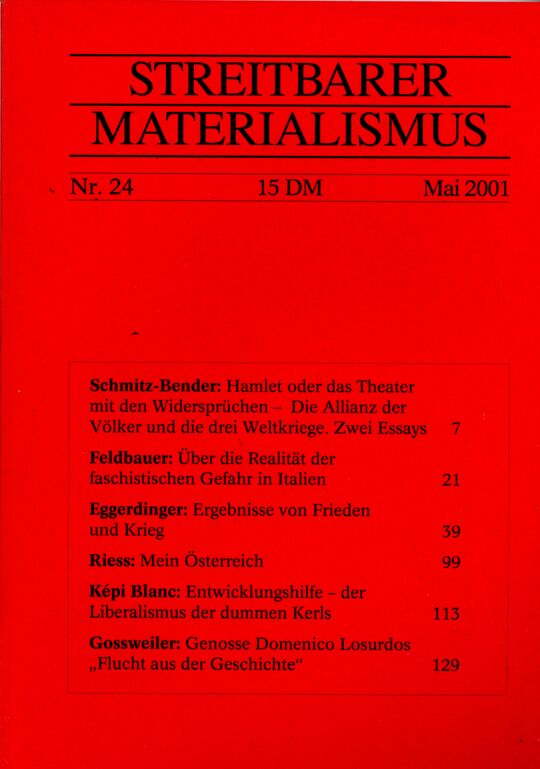 Streitbarer Materialismus Nr. 24