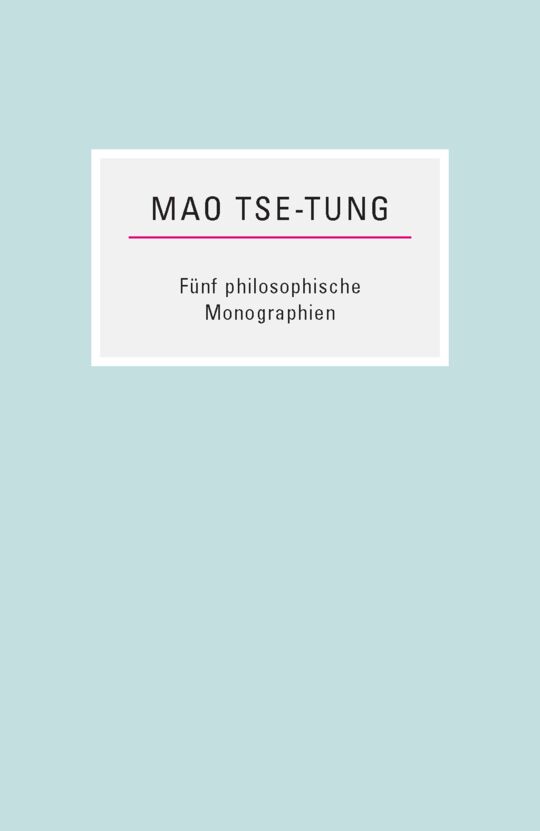 Fünf philosophische Monographien