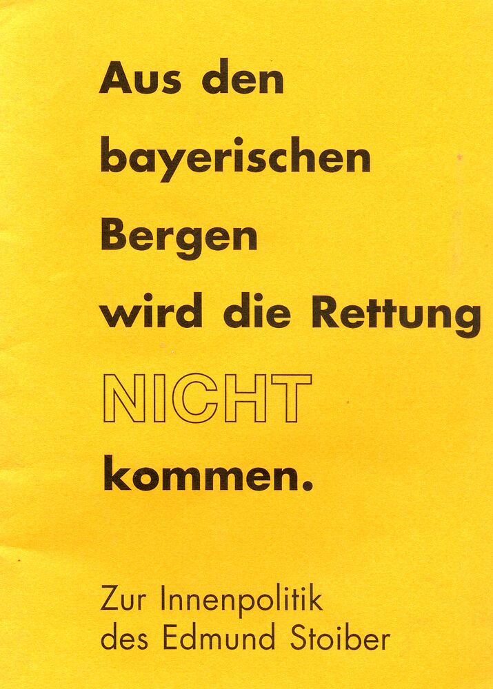 Aus den bayerischen Bergen wird die Rettung NICHT kommen