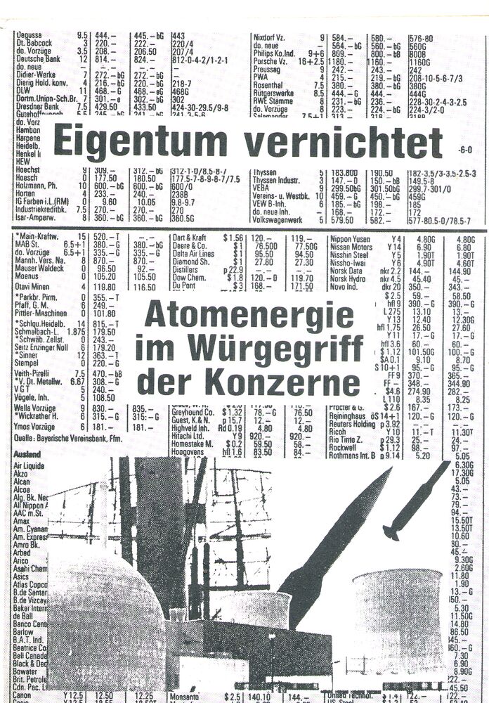 Eigentum vernichtet - Atomenergie im Würgegriff der Konzerne