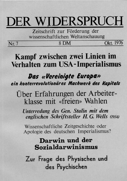 Der Widerspruch Nr. 7