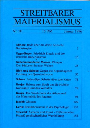 Streitbarer Materialismus Nr. 20
