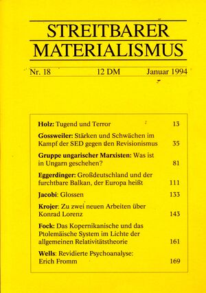Streitbarer Materialismus Nr. 18