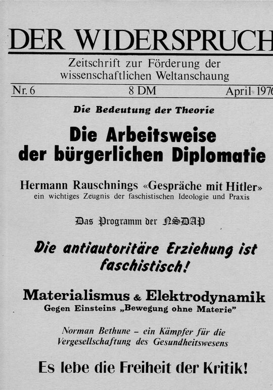 Der Widerspruch Nr. 6