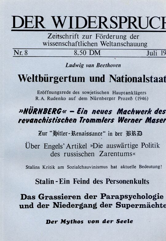 Der Widerspruch Nr. 8