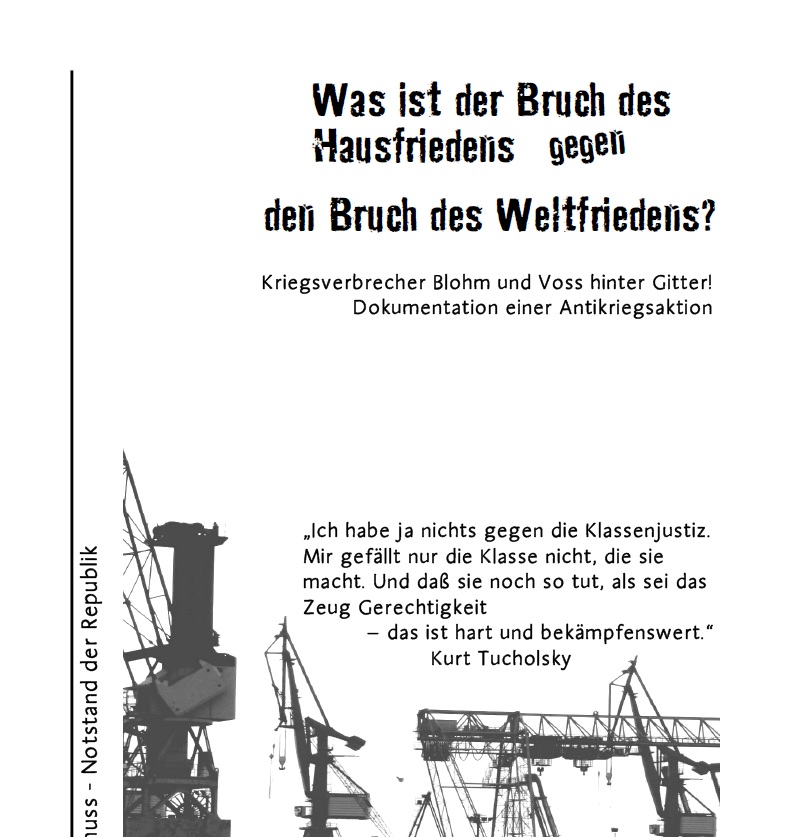 Was ist der Bruch des Hausfriedens gegen den Bruch des Weltfriedens